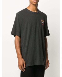 T-shirt à col rond brodé gris foncé DSQUARED2