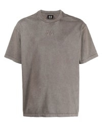 T-shirt à col rond brodé gris 44 label group