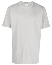 T-shirt à col rond brodé gris C.P. Company