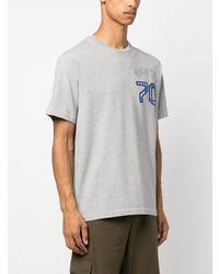 T-shirt à col rond brodé gris Kenzo
