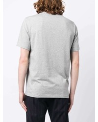 T-shirt à col rond brodé gris PS Paul Smith