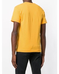 T-shirt à col rond brodé jaune Comme Des Garcons Play