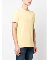 T-shirt à col rond brodé jaune Polo Ralph Lauren