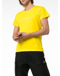 T-shirt à col rond brodé jaune Nasaseasons