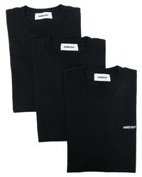 T-shirt à col rond brodé noir Ambush