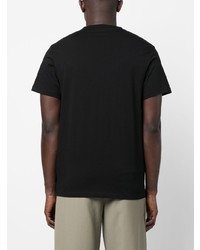 T-shirt à col rond brodé noir Loewe
