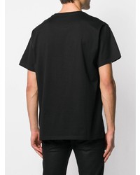 T-shirt à col rond brodé noir Givenchy