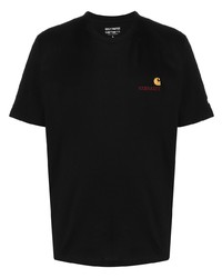 T-shirt à col rond brodé noir Carhartt WIP