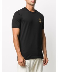 T-shirt à col rond brodé noir Dolce & Gabbana