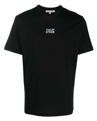 T-shirt à col rond brodé noir Each X Other