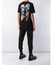 T-shirt à col rond brodé noir 11 By Boris Bidjan Saberi