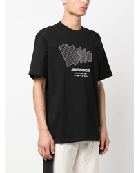 T-shirt à col rond brodé noir Ader Error