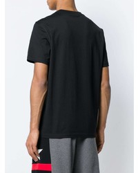 T-shirt à col rond brodé noir Givenchy