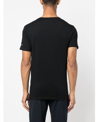 T-shirt à col rond brodé noir Paul Smith