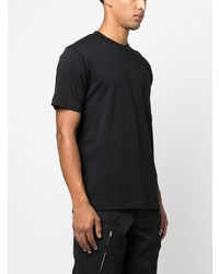 T-shirt à col rond brodé noir Norse Projects