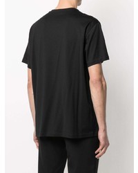 T-shirt à col rond brodé noir Givenchy