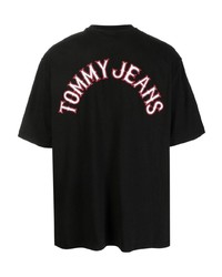 T-shirt à col rond brodé noir Tommy Jeans