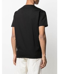 T-shirt à col rond brodé noir DSQUARED2