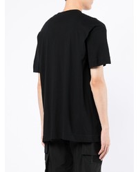 T-shirt à col rond brodé noir Givenchy