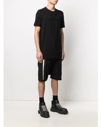 T-shirt à col rond brodé noir Rick Owens DRKSHDW