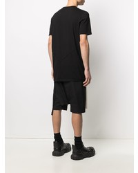 T-shirt à col rond brodé noir Rick Owens DRKSHDW