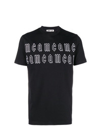 T-shirt à col rond brodé noir McQ Alexander McQueen