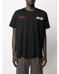 T-shirt à col rond brodé noir Givenchy