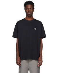 T-shirt à col rond brodé noir Nike
