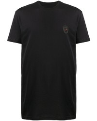 T-shirt à col rond brodé noir Philipp Plein