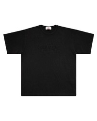 T-shirt à col rond brodé noir Supreme