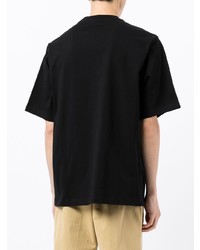 T-shirt à col rond brodé noir Kenzo