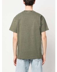 T-shirt à col rond brodé olive Carhartt WIP