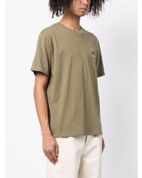 T-shirt à col rond brodé olive This Is Never That