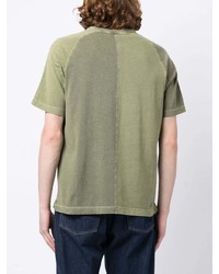 T-shirt à col rond brodé olive PS Paul Smith