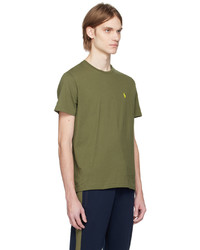 T-shirt à col rond brodé olive Polo Ralph Lauren