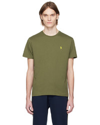 T-shirt à col rond brodé olive Polo Ralph Lauren