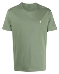 T-shirt à col rond brodé olive Polo Ralph Lauren
