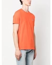 T-shirt à col rond brodé orange PS Paul Smith