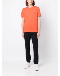 T-shirt à col rond brodé orange PS Paul Smith