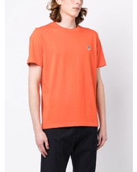 T-shirt à col rond brodé orange PS Paul Smith