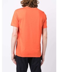 T-shirt à col rond brodé orange PS Paul Smith