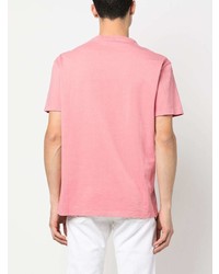 T-shirt à col rond brodé rose Polo Ralph Lauren