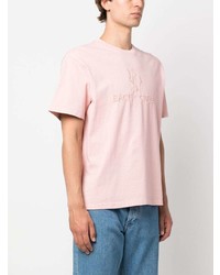 T-shirt à col rond brodé rose Each X Other