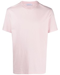 T-shirt à col rond brodé rose Manuel Ritz