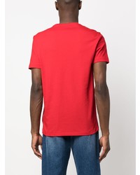 T-shirt à col rond brodé rouge Polo Ralph Lauren