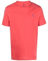 T-shirt à col rond brodé rouge Polo Ralph Lauren