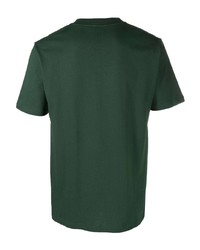 T-shirt à col rond brodé vert foncé Norse Projects