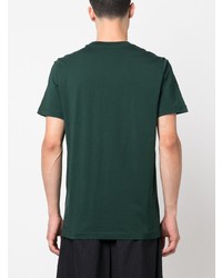 T-shirt à col rond brodé vert foncé Marni