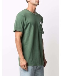 T-shirt à col rond brodé vert foncé RIPNDIP