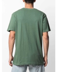 T-shirt à col rond brodé vert foncé RIPNDIP